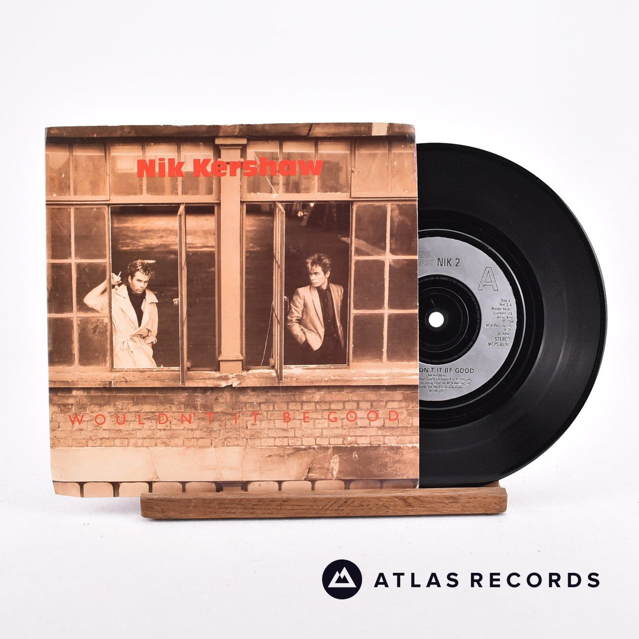 Nik Kershaw Wouldn't It Be Good 7" Vinyl Record - Front Cover & Record