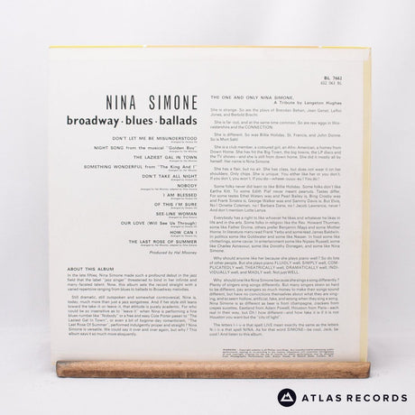 Nina Simone - Broadway - Blues - Ballads - Mono LP Vinyl Record - EX/VG+