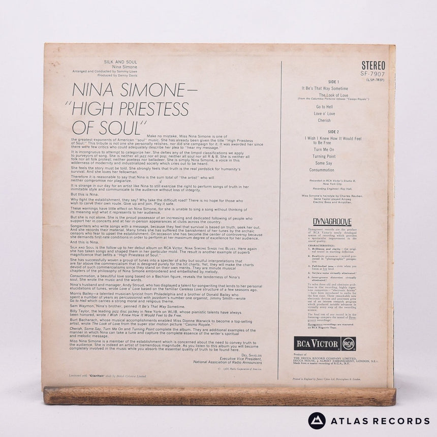 Nina Simone - Silk & Soul - First Press Stereo 1K LP Vinyl Record - VG+/VG+