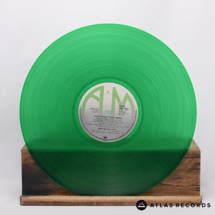 Nine Below Zero - Don't Point Your Finger - Green LP Vinyl Record - VG+/EX