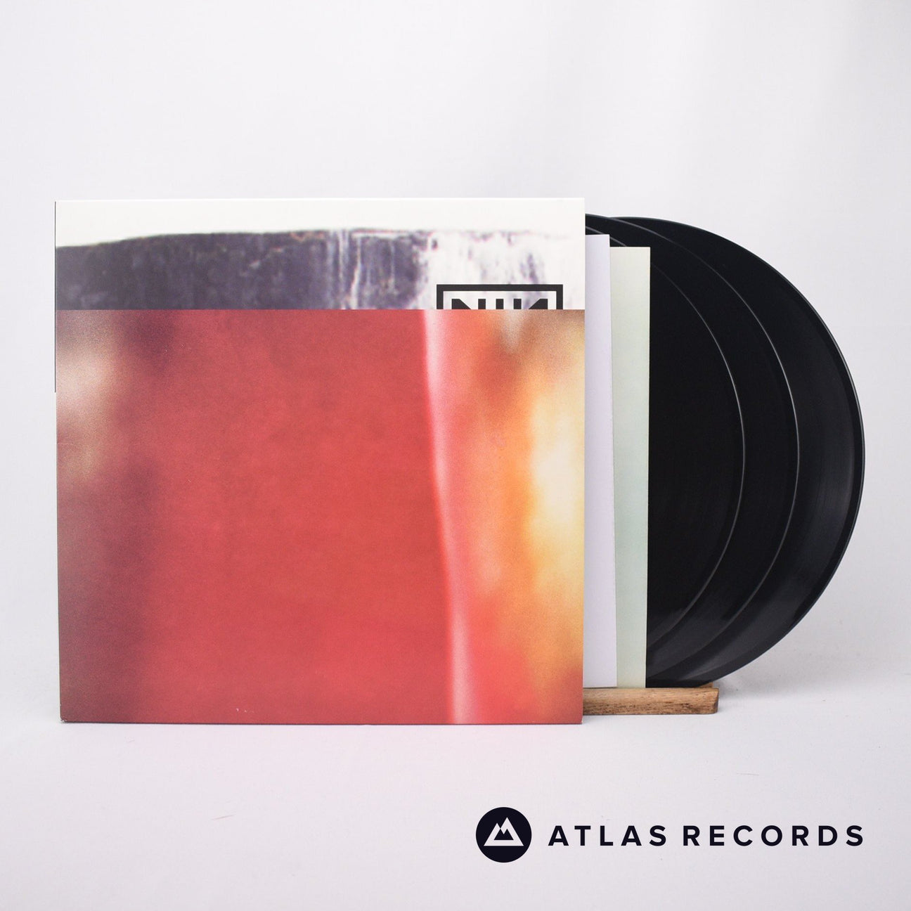 Nine Inch Nails The Fragile 3 x LP Vinyl Record - Front Cover & Record