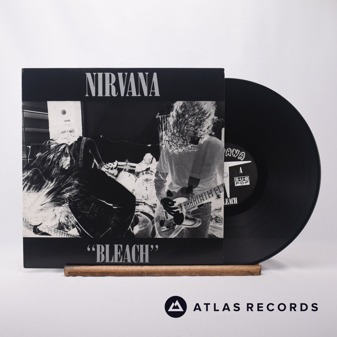 Nirvana Bleach LP Vinyl Record - Front Cover & Record