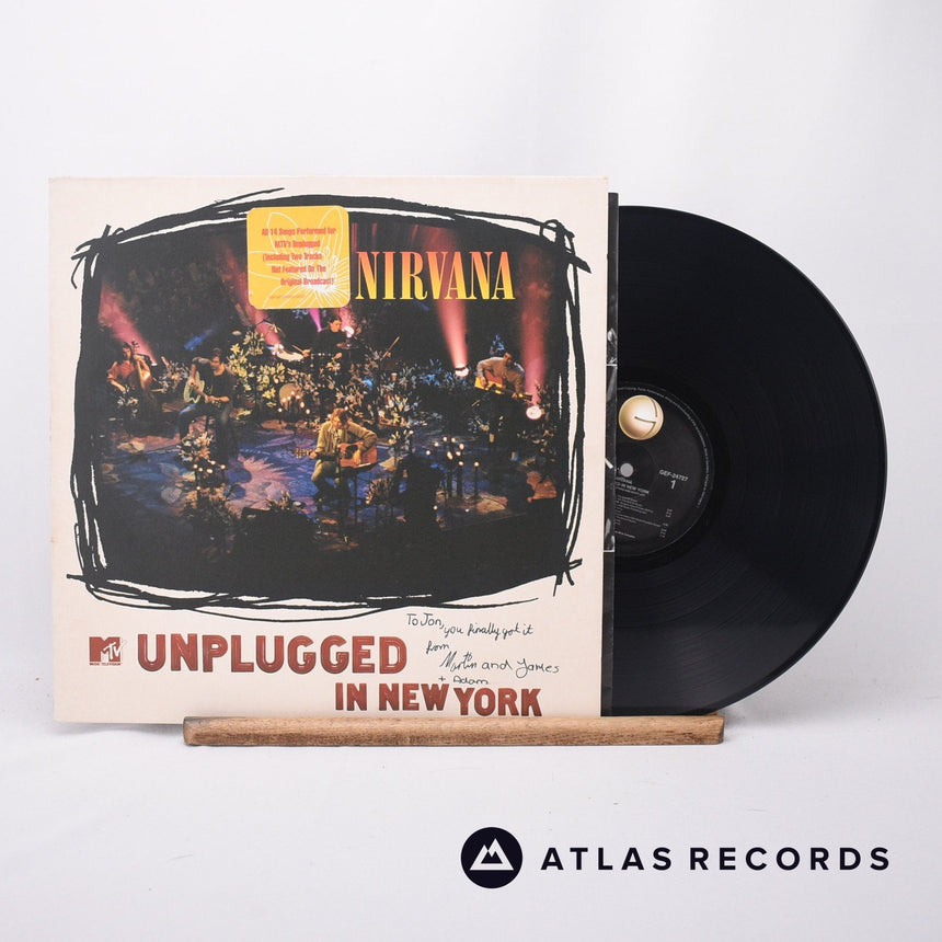 Nirvana MTV Unplugged In New York LP Vinyl Record - Front Cover & Record