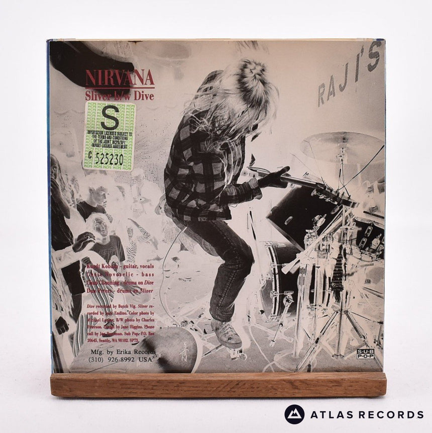 Nirvana - Sliver - Pink Repress 7" Vinyl Record - NM/NM