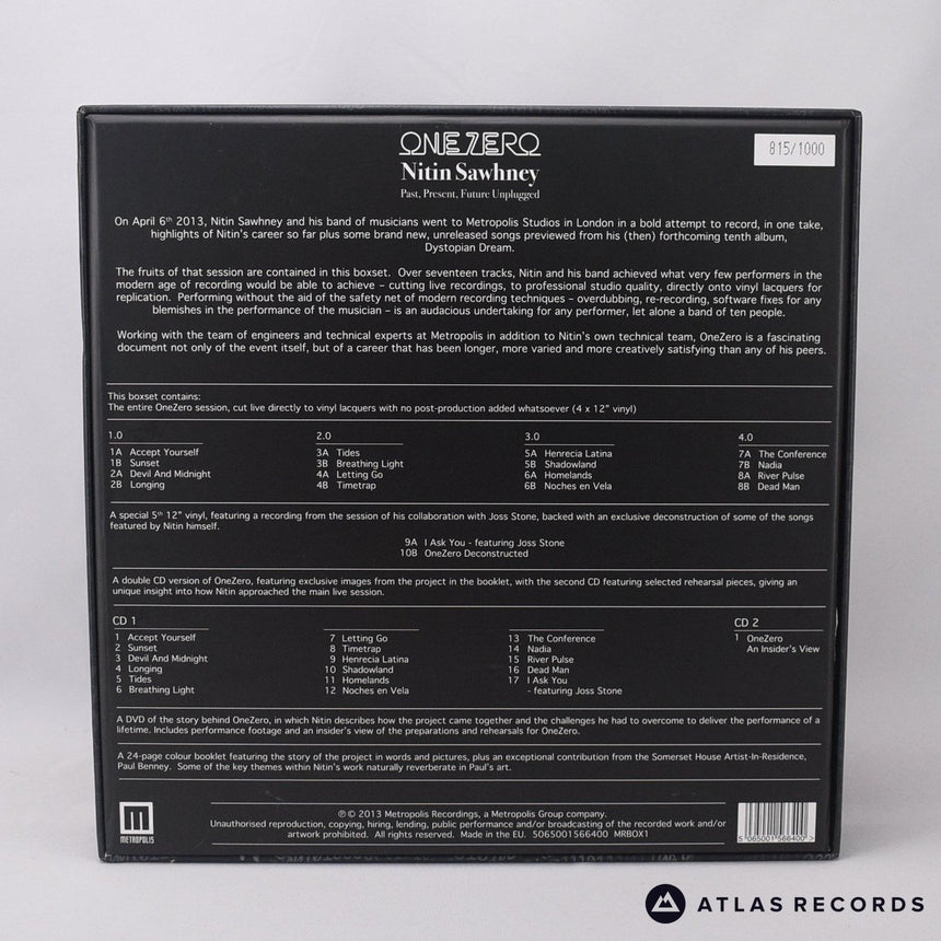 Nitin Sawhney - OneZero: Past, Present, Future Unp - DVD + 5 x 12" Box Set Vinyl