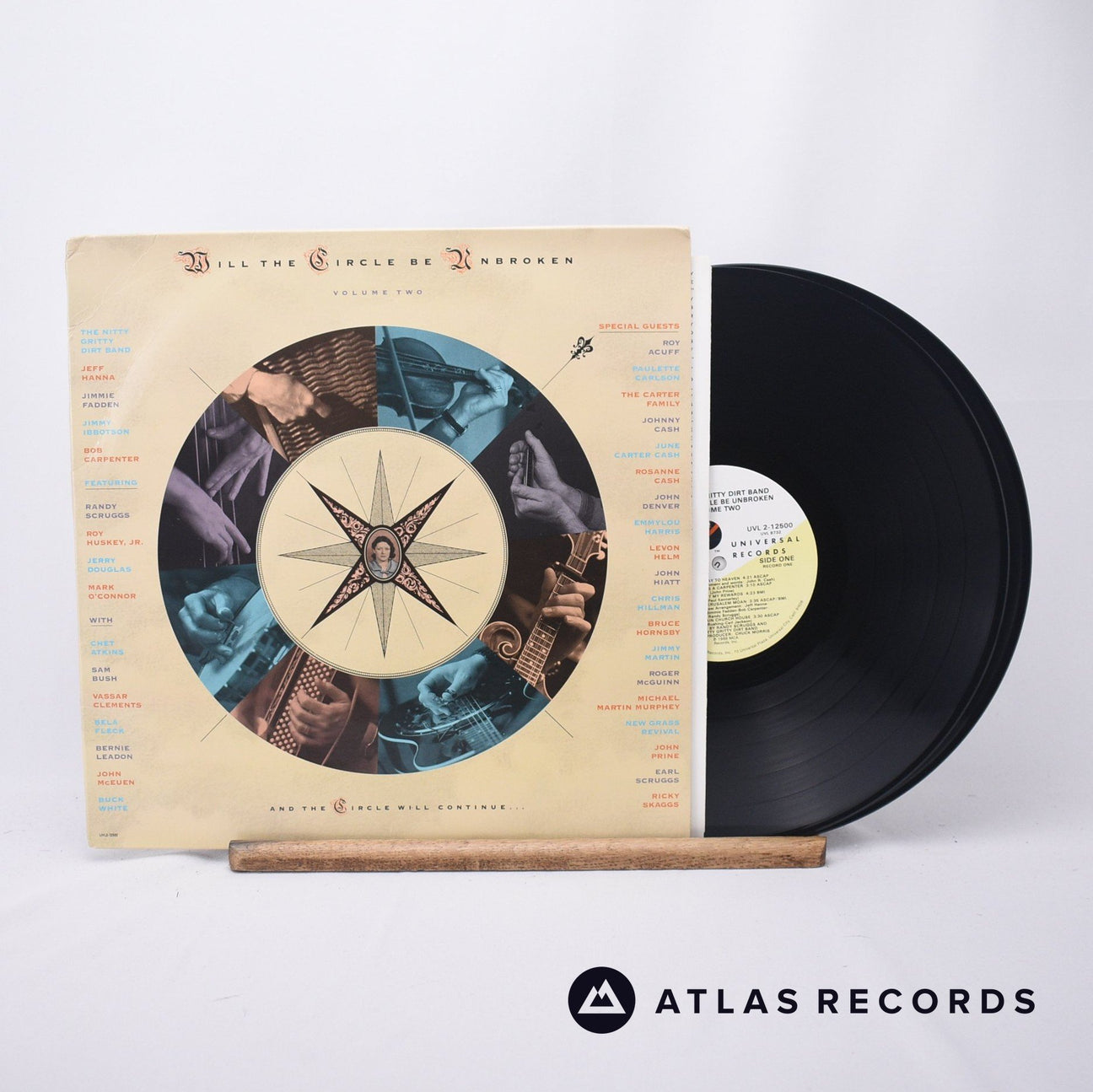 Nitty Gritty Dirt Band Will The Circle Be Unbroken 2 x LP Vinyl Record - Front Cover & Record