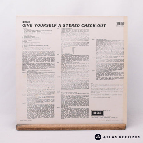 No Artist - How To Give Yourself A Stereo Check-Out - LP Vinyl Record - EX/EX