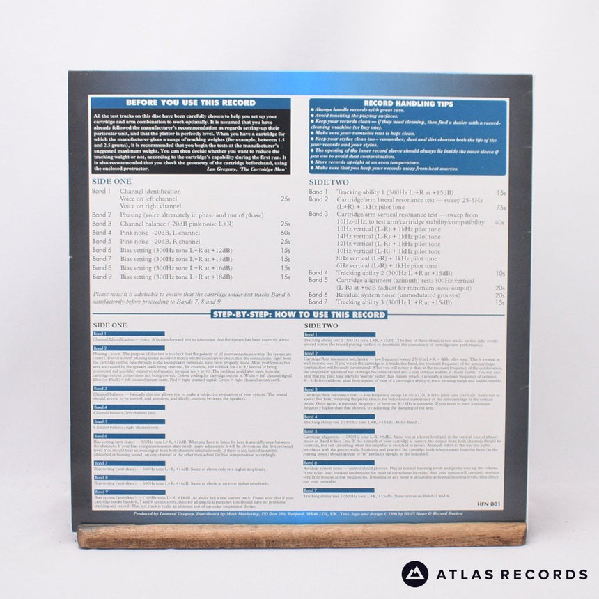 No Artist - Test Record - Insert A1 B1 LP Vinyl Record - VG+/EX