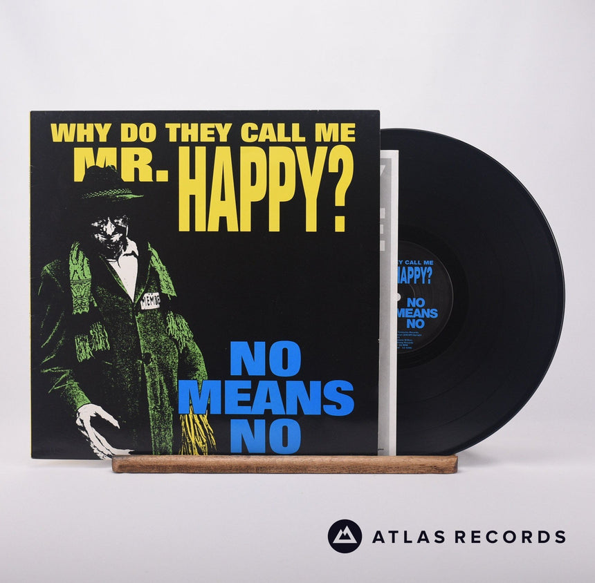 NoMeansNo Why Do They Call Me Mr. Happy? LP Vinyl Record - Front Cover & Record