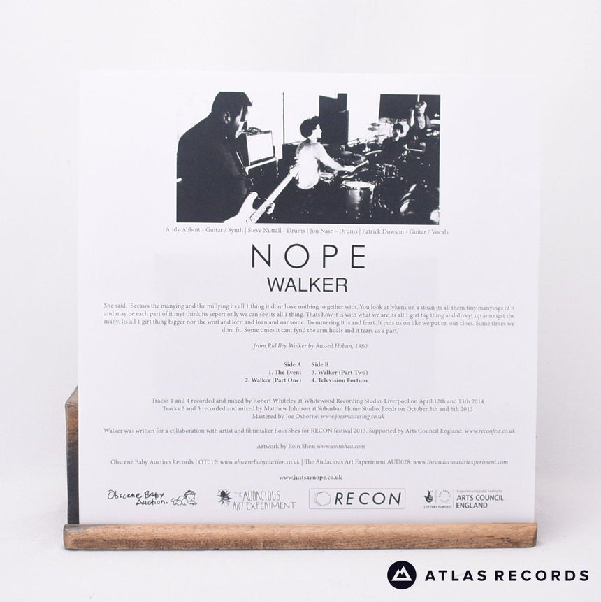 Nope - Walker - Blue Swirl Insert LP Vinyl Record - EX/NM