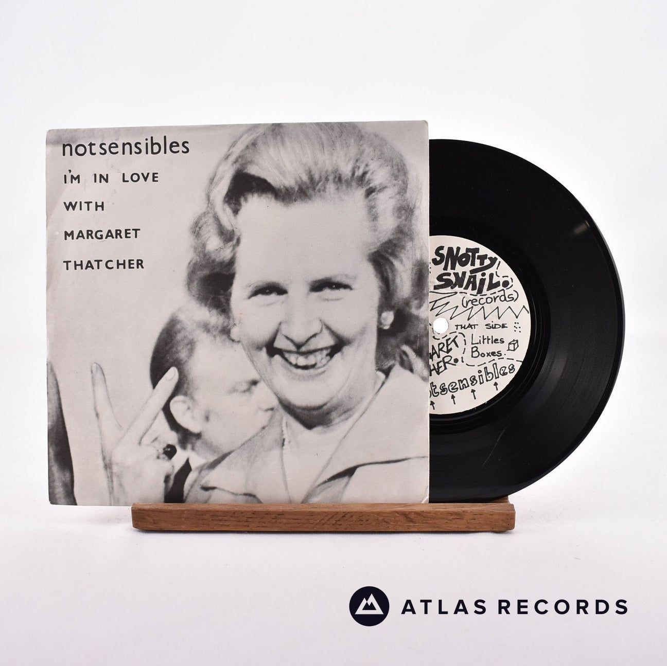 Notsensibles I'm In Love With Margaret Thatcher 7" Vinyl Record - Front Cover & Record
