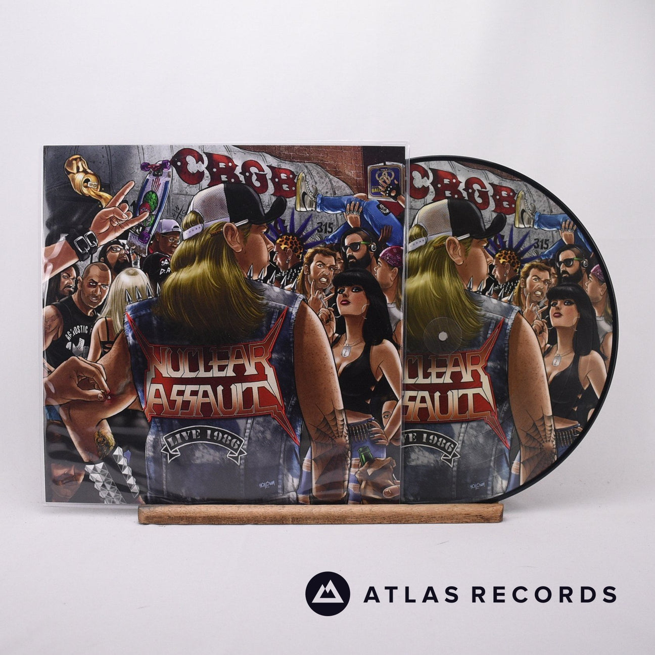 Nuclear Assault Live At CBGB's LP Vinyl Record - Front Cover & Record