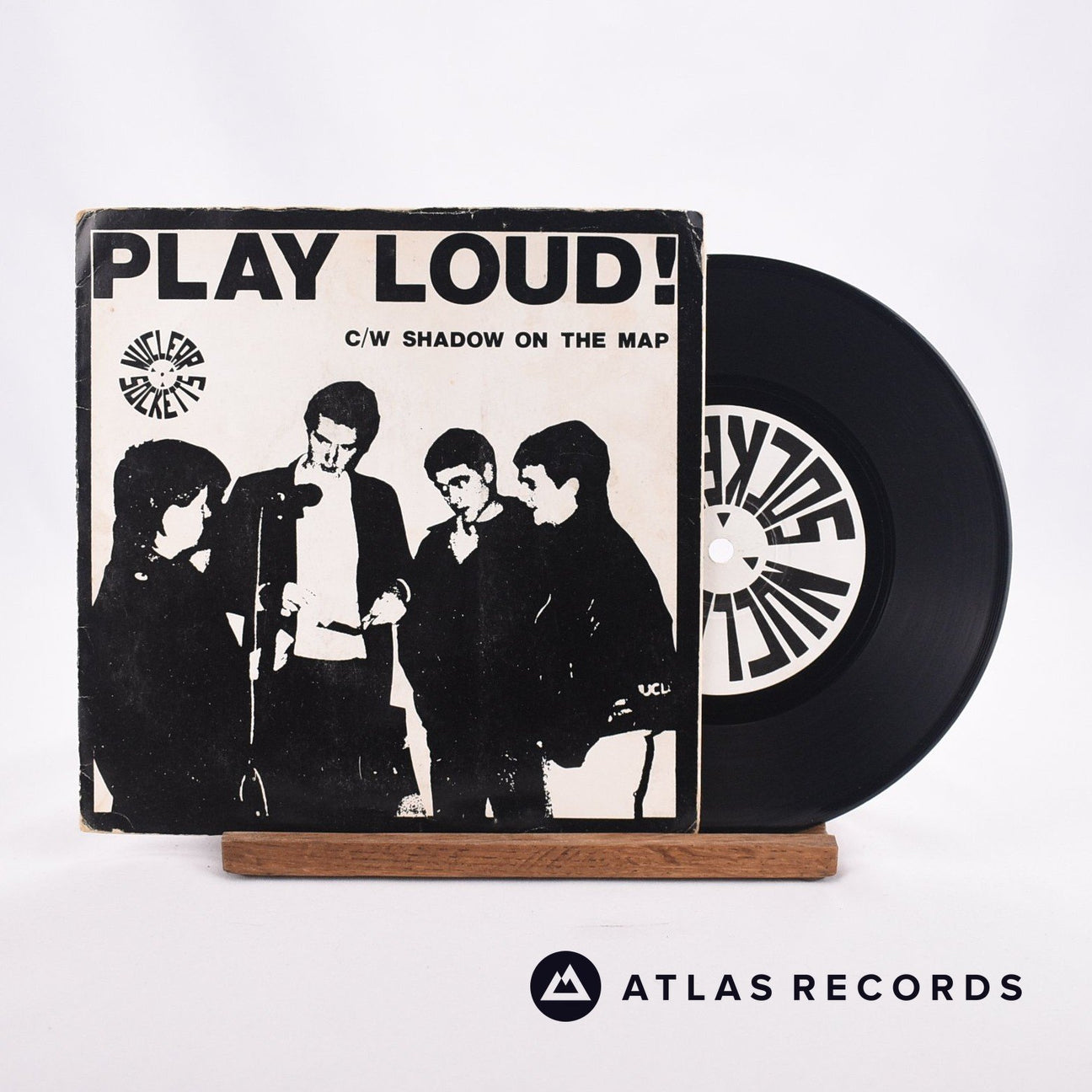 Nuclear Socketts Play Loud! 7" Vinyl Record - Front Cover & Record