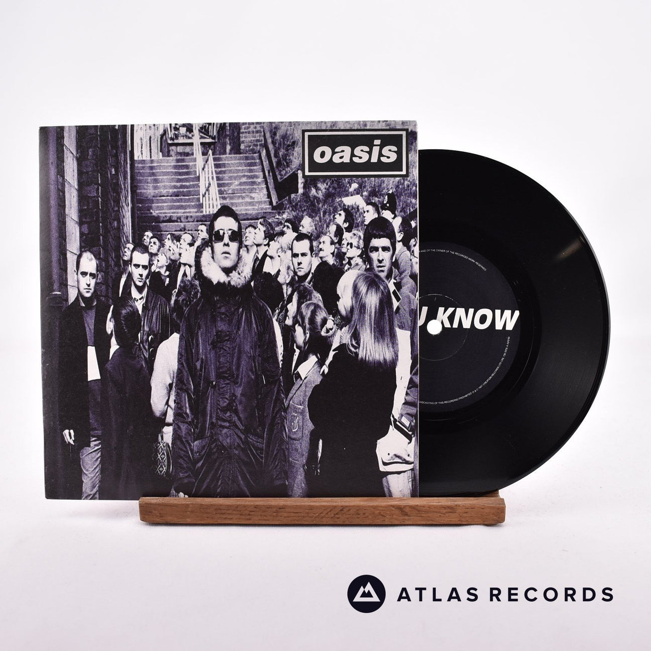 Oasis D'You Know What I Mean? 7" Vinyl Record - Front Cover & Record