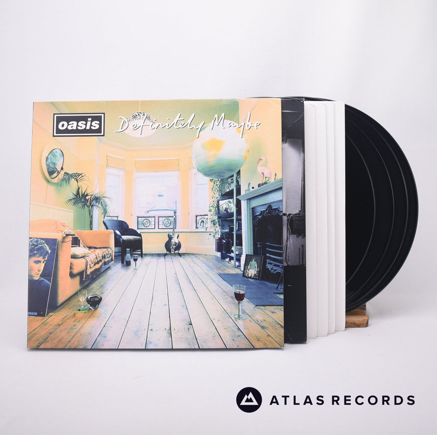 Oasis Definitely Maybe 4 x LP Vinyl Record - Front Cover & Record