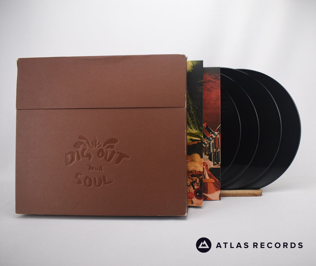 Oasis Dig Out Your Soul 4 x 12" + 2 x CD + DVD Vinyl Record - Front Cover & Record