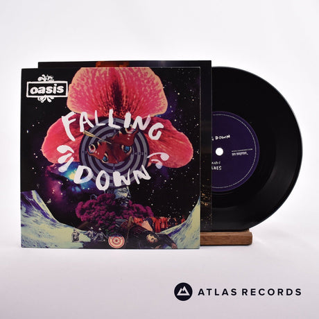 Oasis Falling Down 7" Vinyl Record - Front Cover & Record
