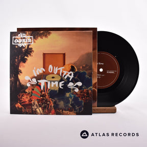 Oasis I'm Outta Time 7" Vinyl Record - Front Cover & Record