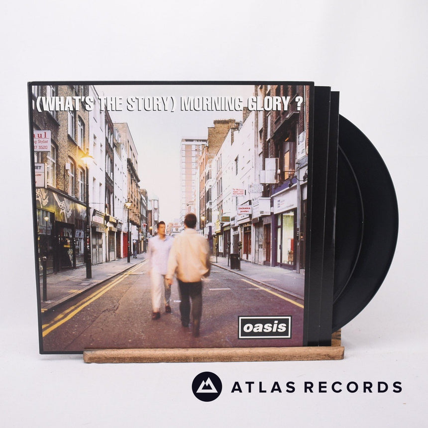 Oasis (What's The Story) Morning Glory? 2 x LP Vinyl Record - Front Cover & Record