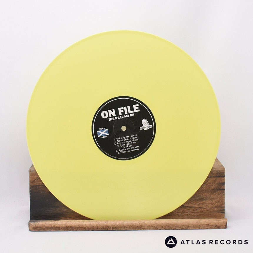 On File - The Real Mc Oi! - Yellow Lyric Sheet LP Vinyl Record - NM/NM