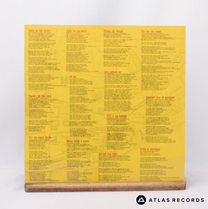 On File - The Real Mc Oi! - Yellow Lyric Sheet LP Vinyl Record - NM/NM