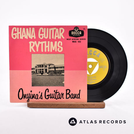 Onyina's Guitar Band Ghana Guitar Rythms 7" Vinyl Record - Front Cover & Record