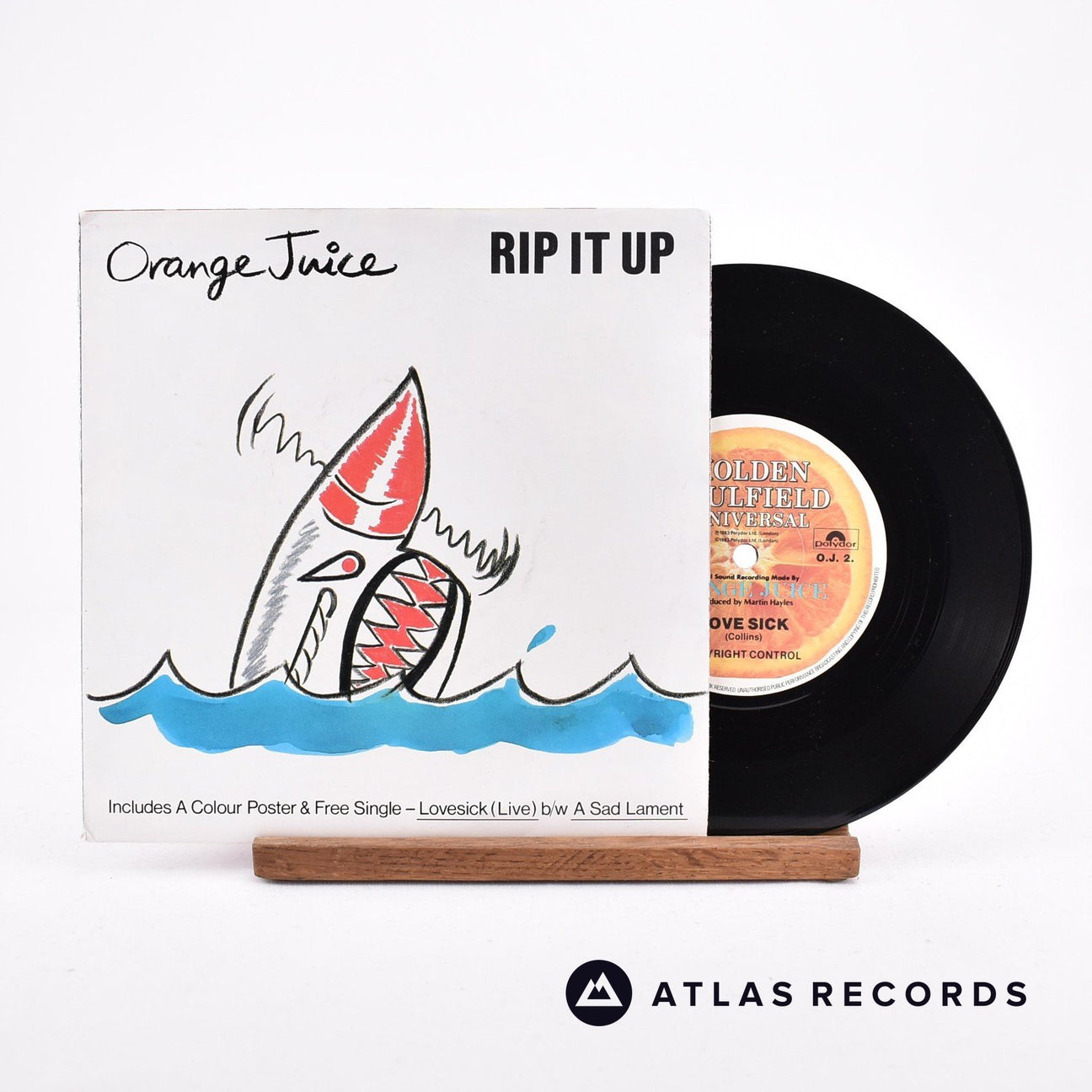 Orange Juice Rip It Up 2 x 7" Vinyl Record - Front Cover & Record