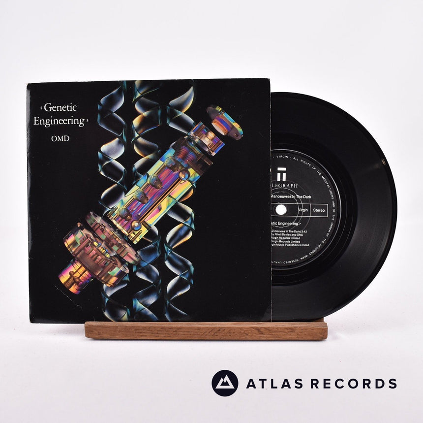 Orchestral Manoeuvres In The Dark Genetic Engineering 7" Vinyl Record - Front Cover & Record