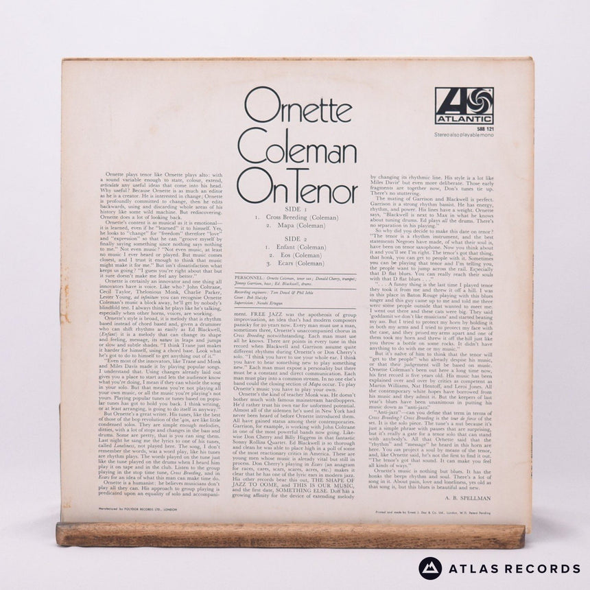 Ornette Coleman - On Tenor... - Reissue LP Vinyl Record - VG+/EX