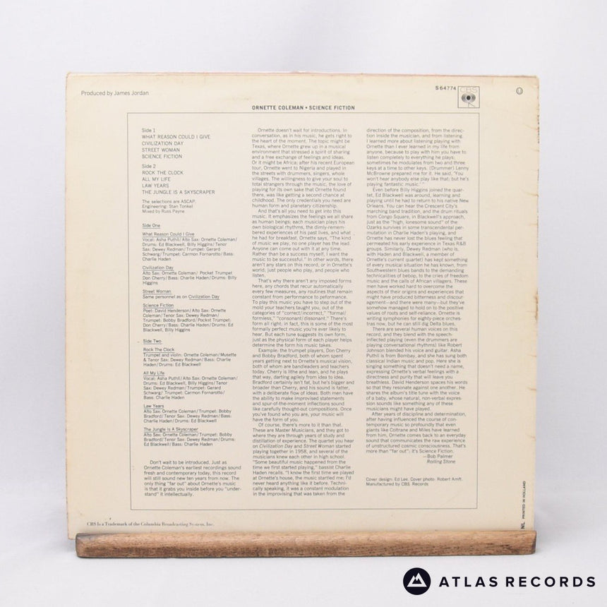 Ornette Coleman - Science Fiction - -A -B LP Vinyl Record - VG+/VG+