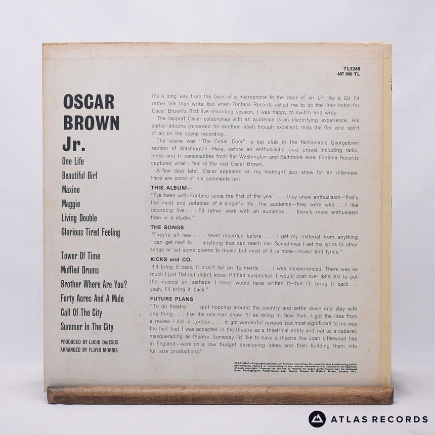 Oscar Brown Jr. - Oscar Brown Jnr - LP Vinyl Record - VG+/VG+