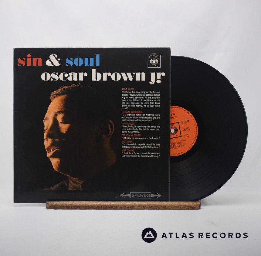 Oscar Brown Jr. Sin & Soul LP Vinyl Record - Front Cover & Record