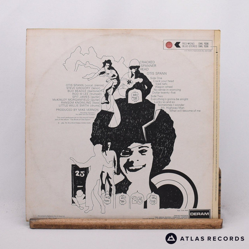 Otis Spann - Cracked Spanner Head - Mono -1B -1B LP Vinyl Record - VG+/VG+