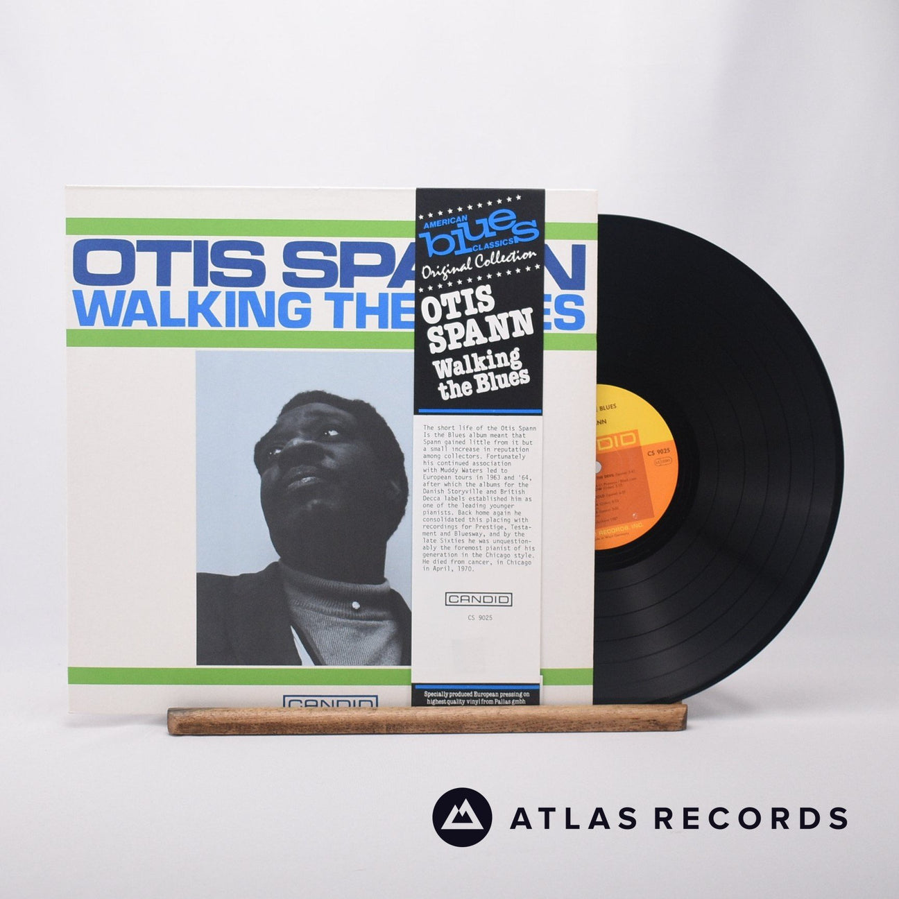 Otis Spann Walking The Blues LP Vinyl Record - Front Cover & Record