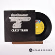 Ozzy Osbourne Crazy Train 7" Vinyl Record - Front Cover & Record