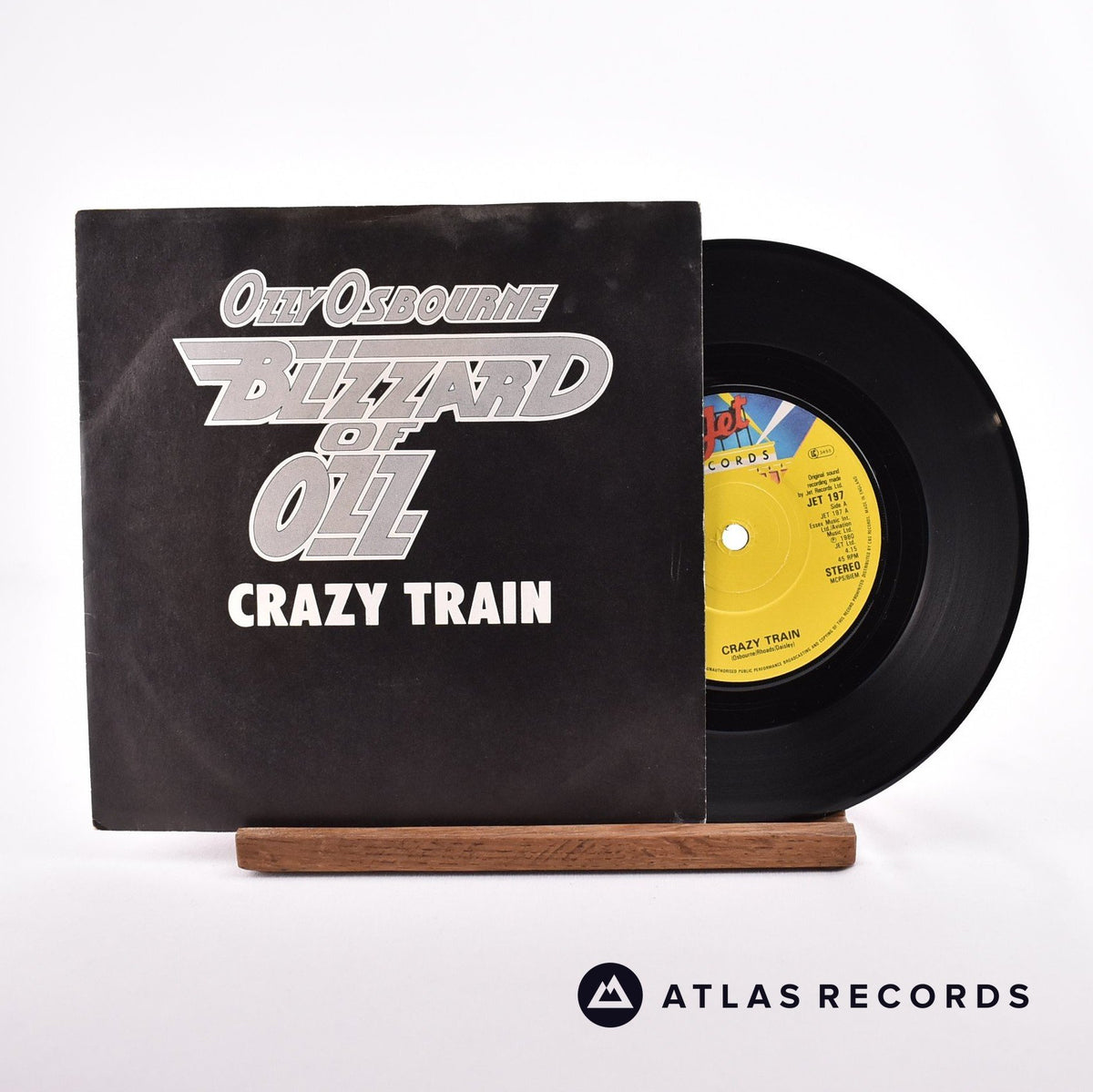 Ozzy Osbourne Crazy Train 7" Vinyl Record - Front Cover & Record