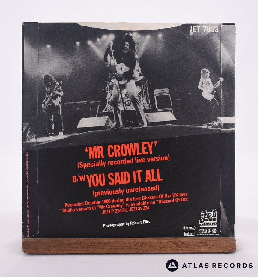 Ozzy Osbourne - Mr Crowley - 7" Vinyl Record - VG+/VG+