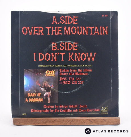 Ozzy Osbourne - Over The Mountain - 7" Vinyl Record - VG+/NM