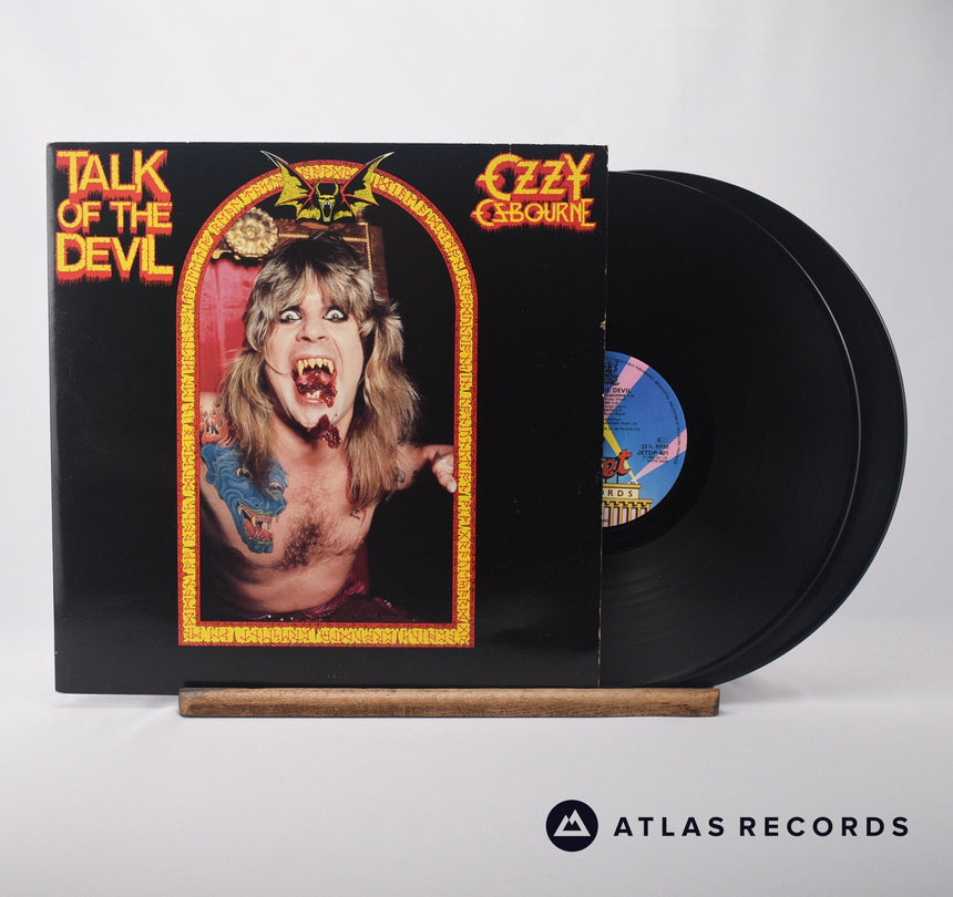 Ozzy Osbourne Talk Of The Devil Double LP Vinyl Record - Front Cover & Record