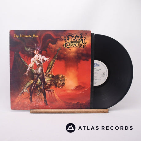 Ozzy Osbourne The Ultimate Sin LP Vinyl Record - Front Cover & Record