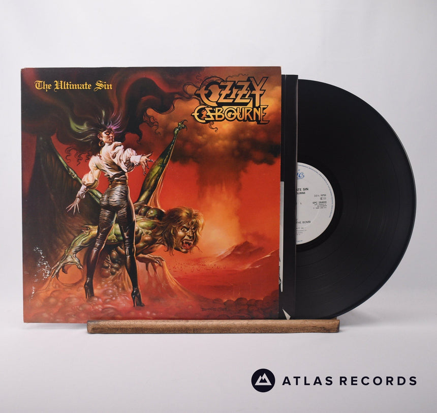 Ozzy Osbourne The Ultimate Sin LP Vinyl Record - Front Cover & Record