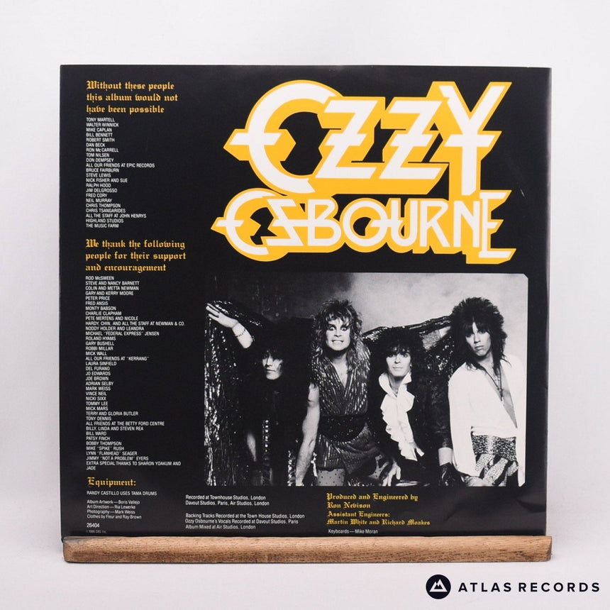 Ozzy Osbourne - The Ultimate Sin - A1 B2 LP Vinyl Record - EX/EX