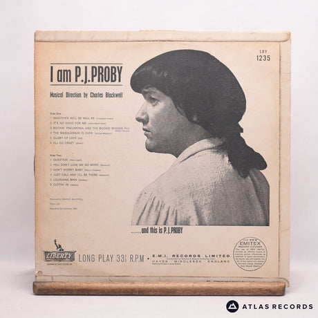 P.J. Proby - I Am P.J. Proby - LP Vinyl Record - VG/VG+