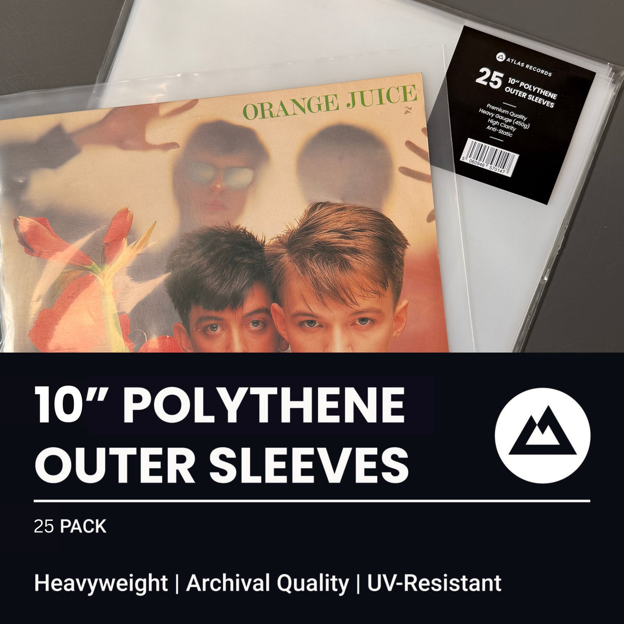 Polythene Outer Record Sleeves - 12" 10" 7"