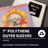 Polythene Outer Record Sleeves - 12" 10" 7"