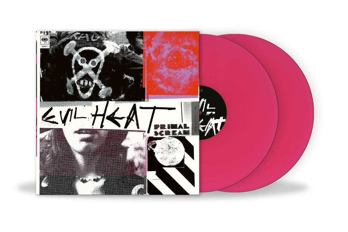 Primal Scream - Evil Heat - Pink Double LP Vinyl Record