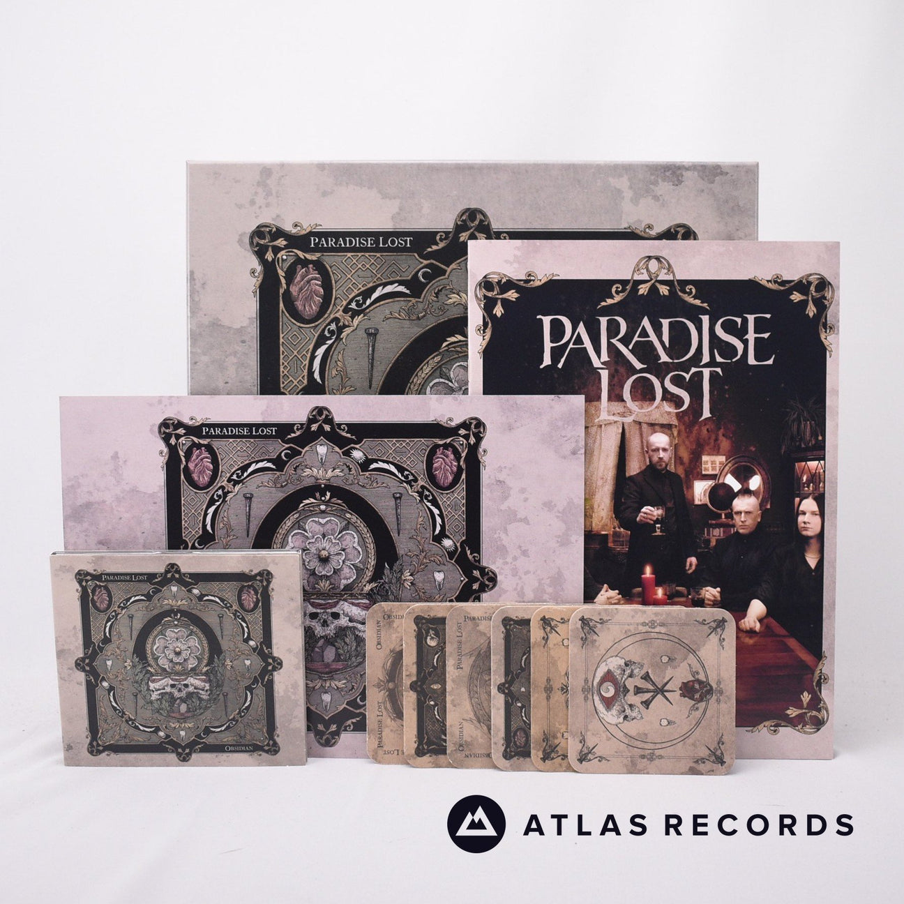 Paradise Lost Obsidian LP + CD Box Set Vinyl Record - Front Cover & Record