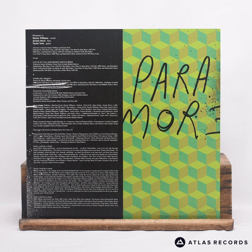 Paramore - Paramore - Insert Double LP Vinyl Record - EX/NM