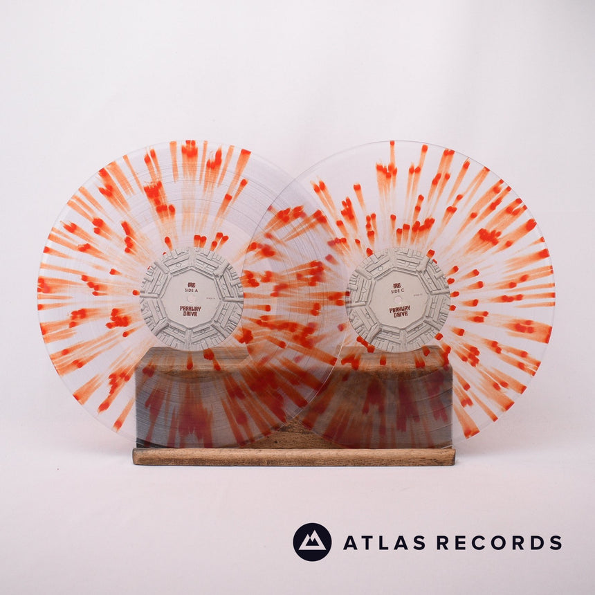 Parkway Drive - Ire - Clear W/ Ruby Red Splatter Etched 2 x LP Vinyl Record