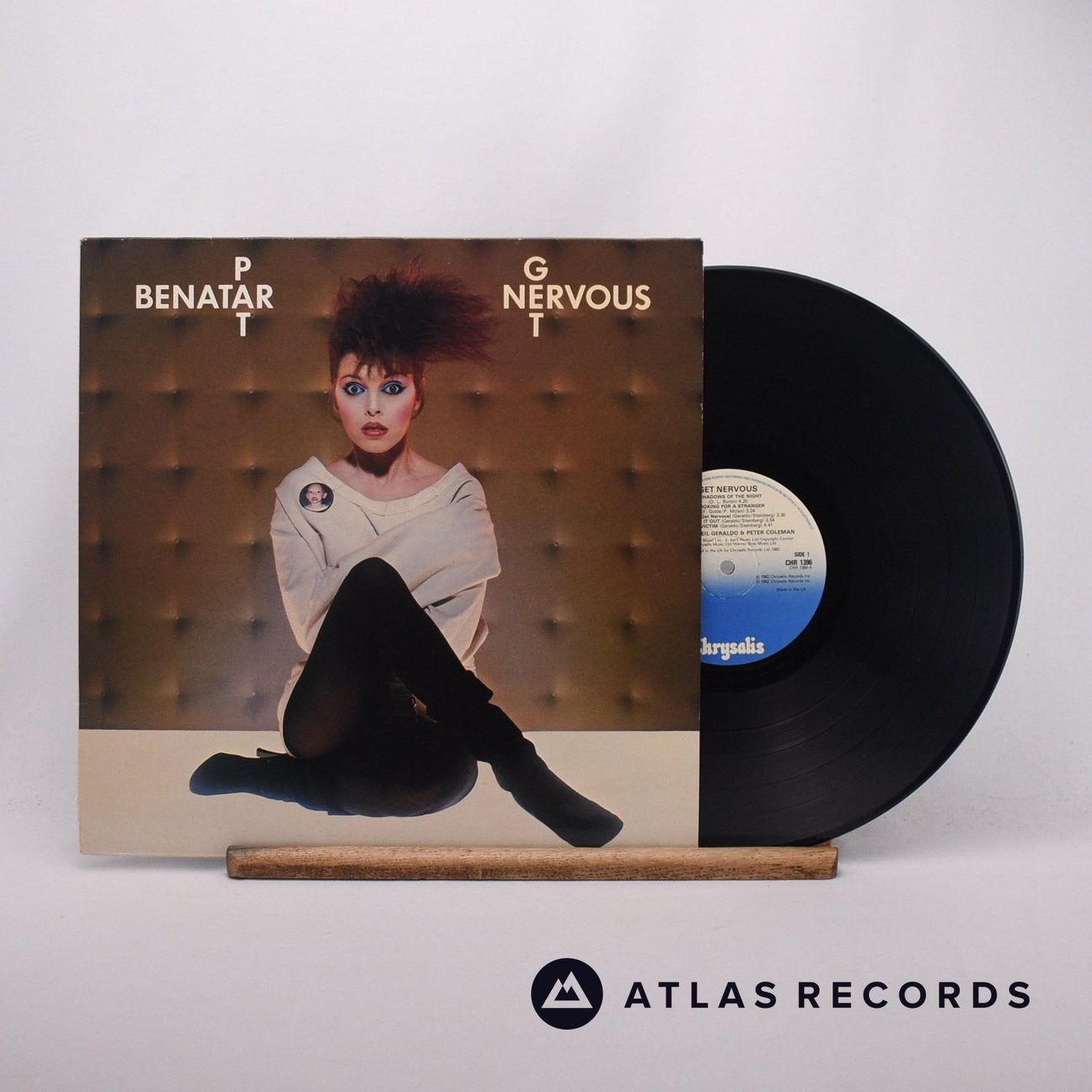 Pat Benatar Get Nervous LP Vinyl Record - Front Cover & Record
